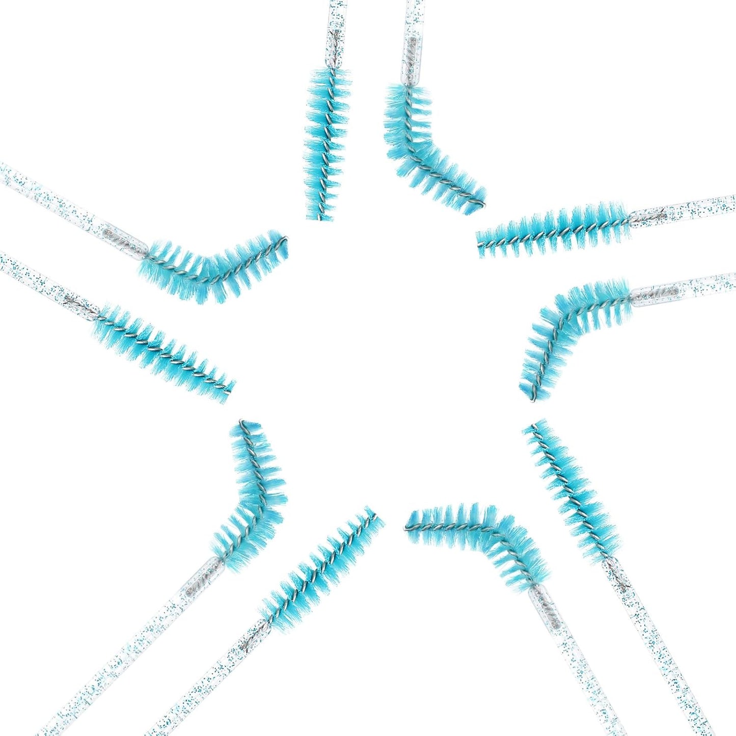 500 Disposable Mascara Wands - Colorful Eyelash Brushes & Spoolies for Extensions