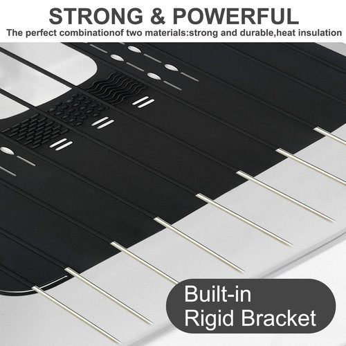 Ranphykx Sink Foldable Cover for Counter Space - Makeup Brush Cleaning Mat - Bathroom Makeup Tools Organizer Space Saver Bathroom Sink Silicone Cover