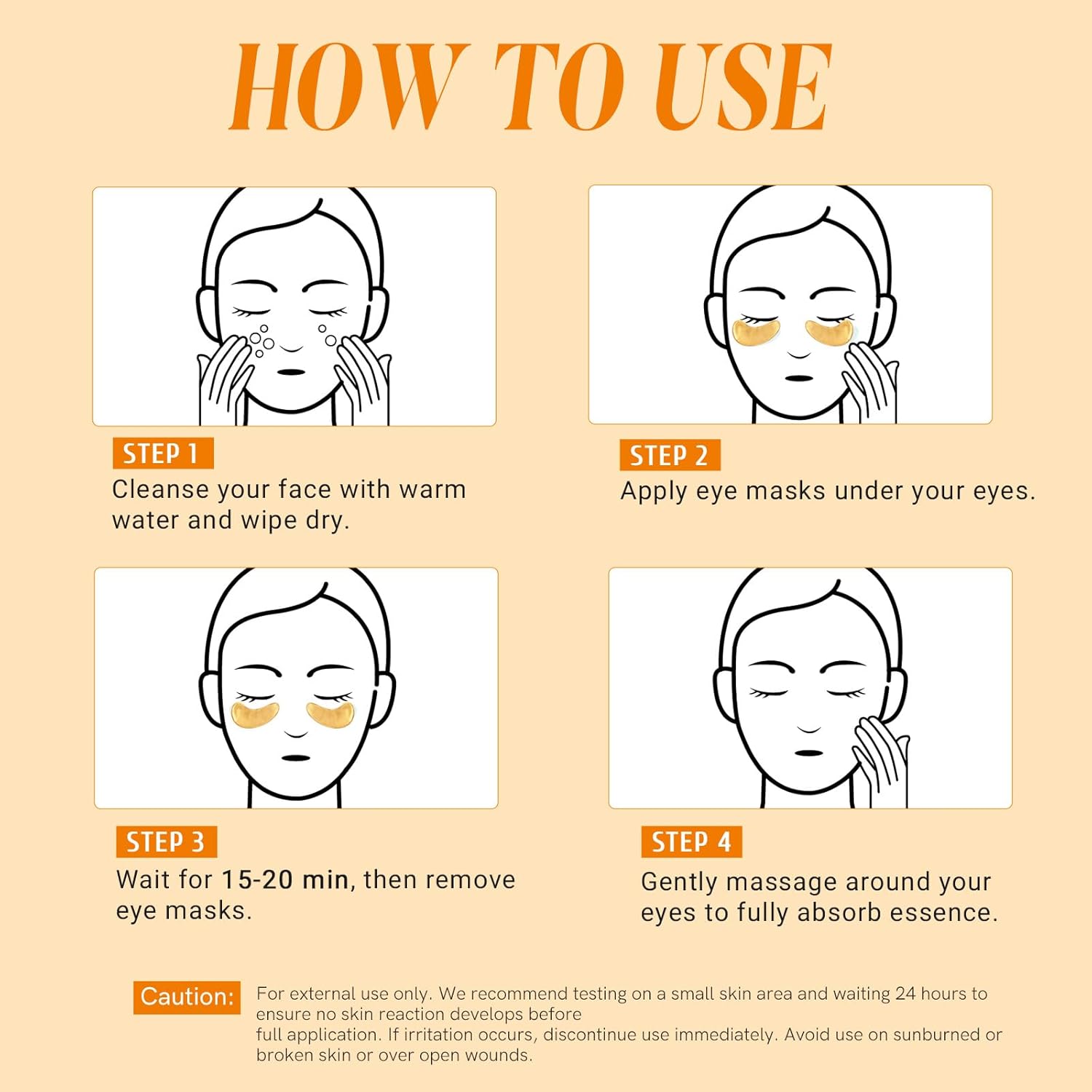 Under Eye Patches Gold and Hyaluronic Acid for puffy eyes,Rose Eye Masks for Dark Circles and Puffiness skin care Smooth Wrinkles products 30 Pairs