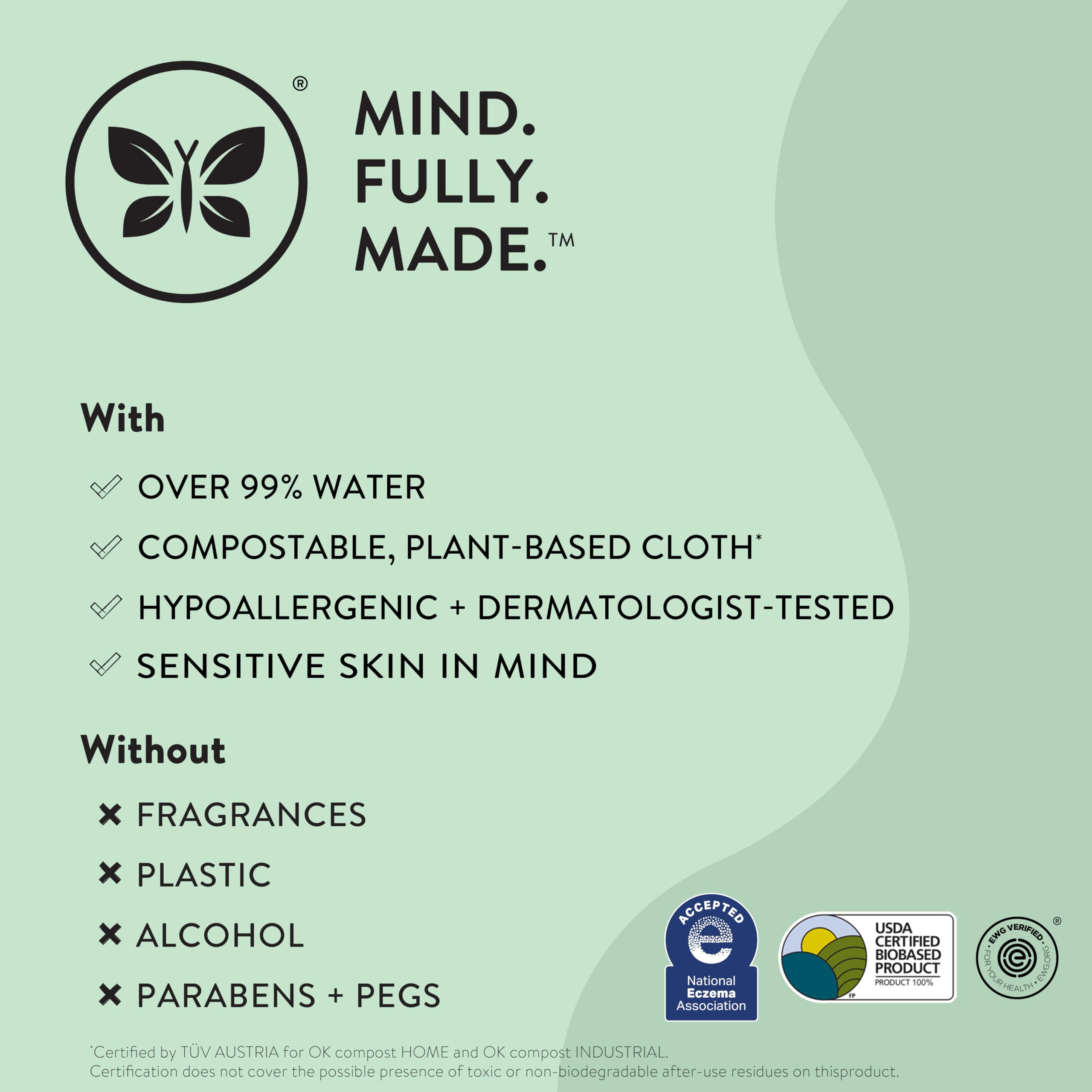The Honest Company Clean Conscious Multi-Use Wipes | Hypoallergenic + Unscented for Sensitive Skin | Over 99% Water, Compostable, Plant Based, Baby Wipes | Pattern Play, 576 Count