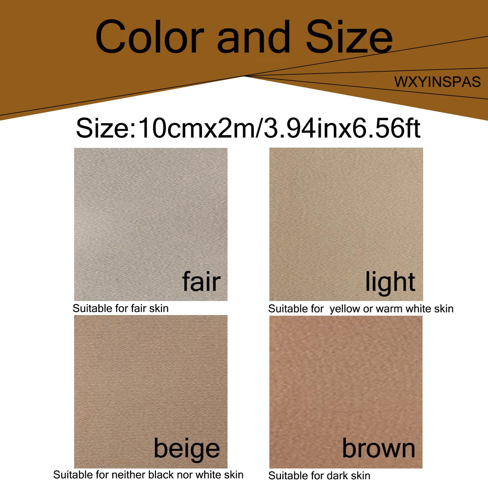 Tattoo Cover Up Tape, 1 Roll Ultra Thin Patches for Concealing Tattoos, Scars, Birthmarks, Invisible, Waterproof, Breathable Makeup Skin Tone Concealer Stickers for Flawless Coverage (10cmx2m,fair)