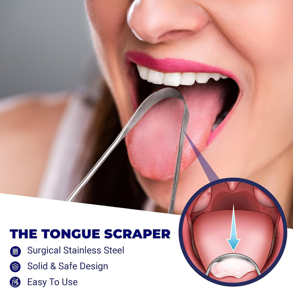 ORAVIX Tonsil Stone Remover - Tonsil Stone Removal Kit - Tonsillolith Remover Tool - Tonsil Cleaner - Fight Bad Breath - Tonsil Stone Removal Tool - Oral Irrigator - Tongue Scraper - 7 Pieces