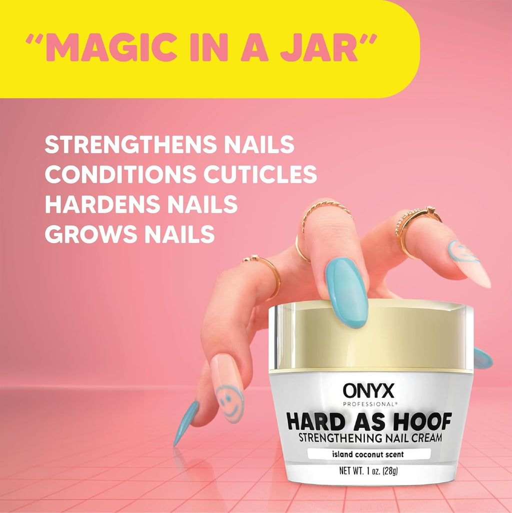 Onyx Professional Hard as Hoof S.O.S Nail Patches - Nail and Cuticle Strengthening Treatment Repair Patches, Nail Growth, Repair, 20 Count