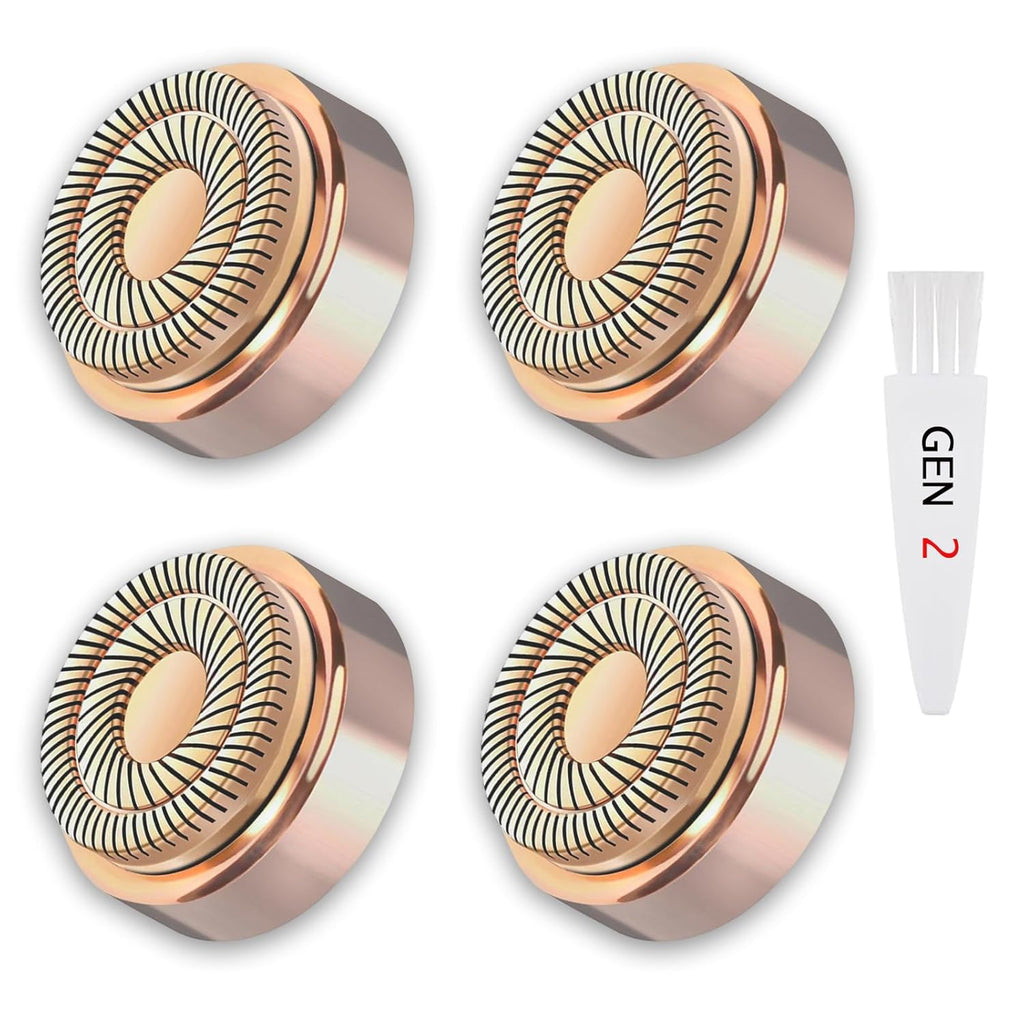 Flawless Facial Hair Remover Replacement Heads - Gen 2 (4 Pack) for Women