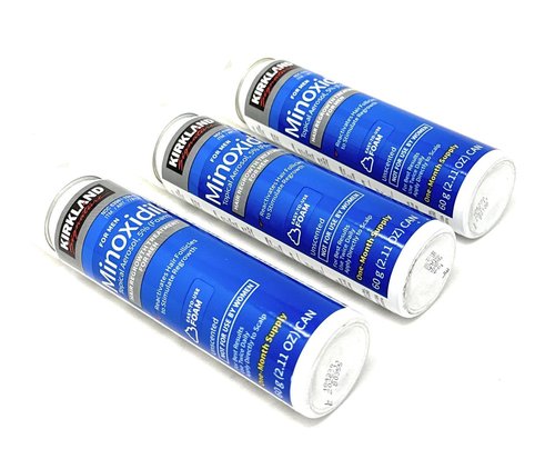 NEW - Kirkland Minoxidil for MEN Hair Growth Treatment Unscented 3 Month Supply Topical Aerosol 5% (Foam), (Compare to Men's Rogaine's Active Ingredient)