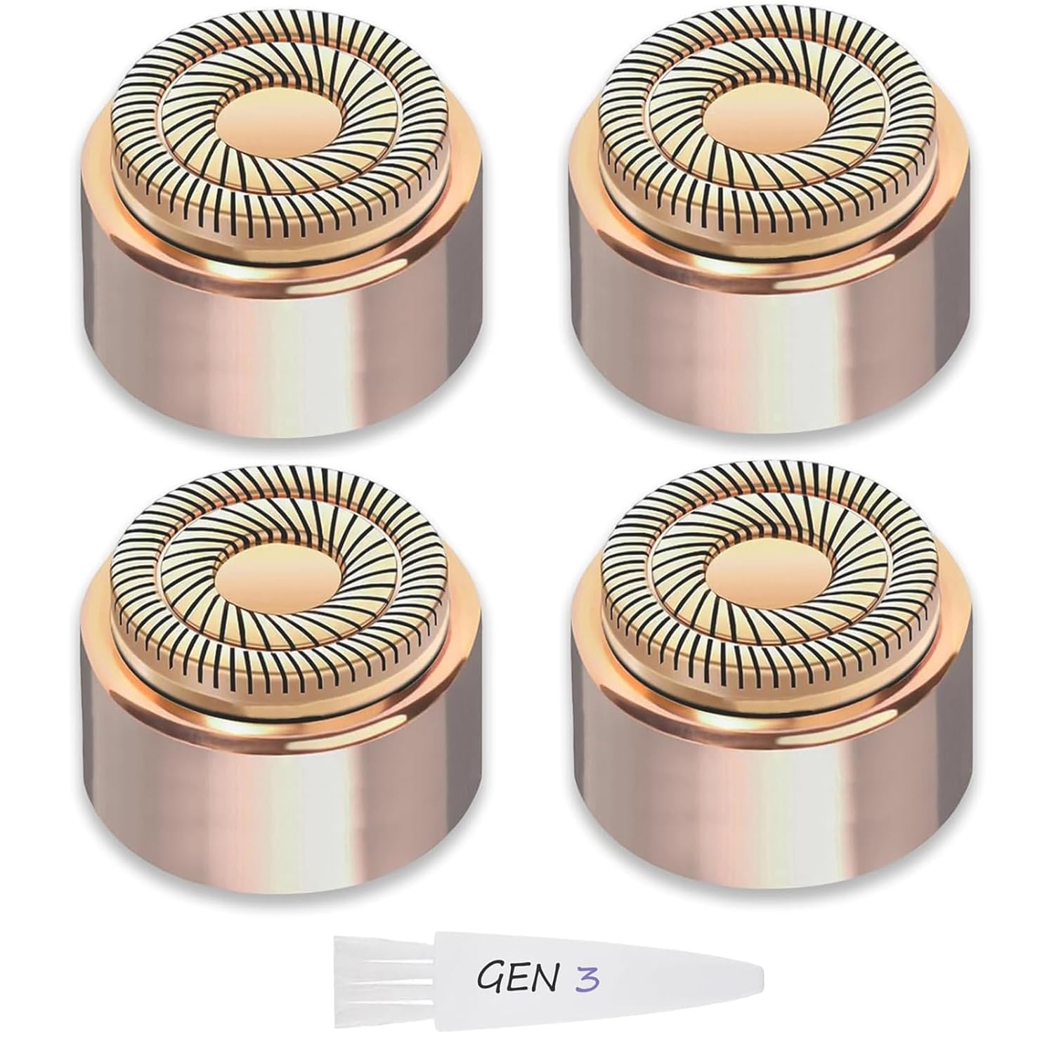 Flawless Facial Hair Remover Replacement Heads - Gen 2 (4 Pack) for Women