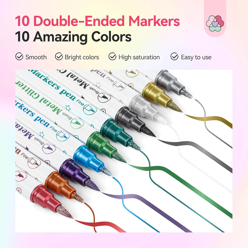 Saviland 12 Colors Nail Art Pens Set - 3D Nail Polish Pens Acrylic Paint Pens Nail Markers for Nail Art Drawing Painting Nail Point Dotting Liner Pen Manicure Tools Nail Design Kit Home Nail Salon DIY