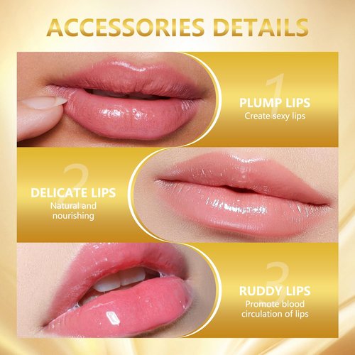 Color Changing Lipstick,Transferproof Colors Changings Transparente Lipsticks,Gold Crystal Color Changing Lipstick, Long Lasting 24 Hours Moisturizing Glossy Shine Lip Gloss(2PCS)