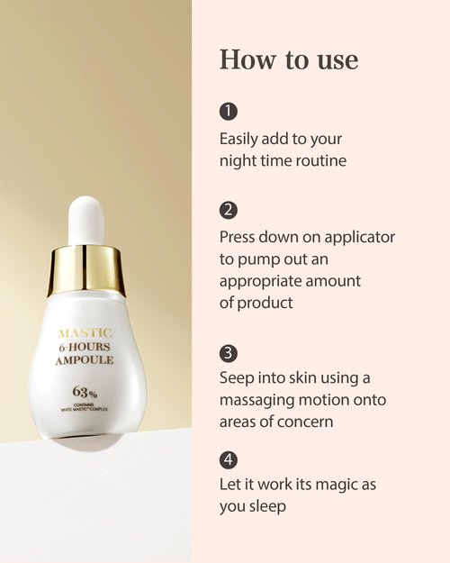 Mastina Mastic Ampoule (Dropper Type, 0.5fl oz) - Dark Spot Remover Face Serum for Even Skin Tone. Fermented Mastic Gum. White Mastic Complex 63% + Tranexamic Acid 2% + Niacinamide 5%