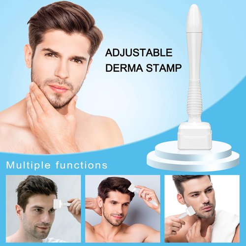 Beauty Derma Stamp, Professional Microneedling Stamp 0.25 mm, DermaStamp for Men Women Home Use