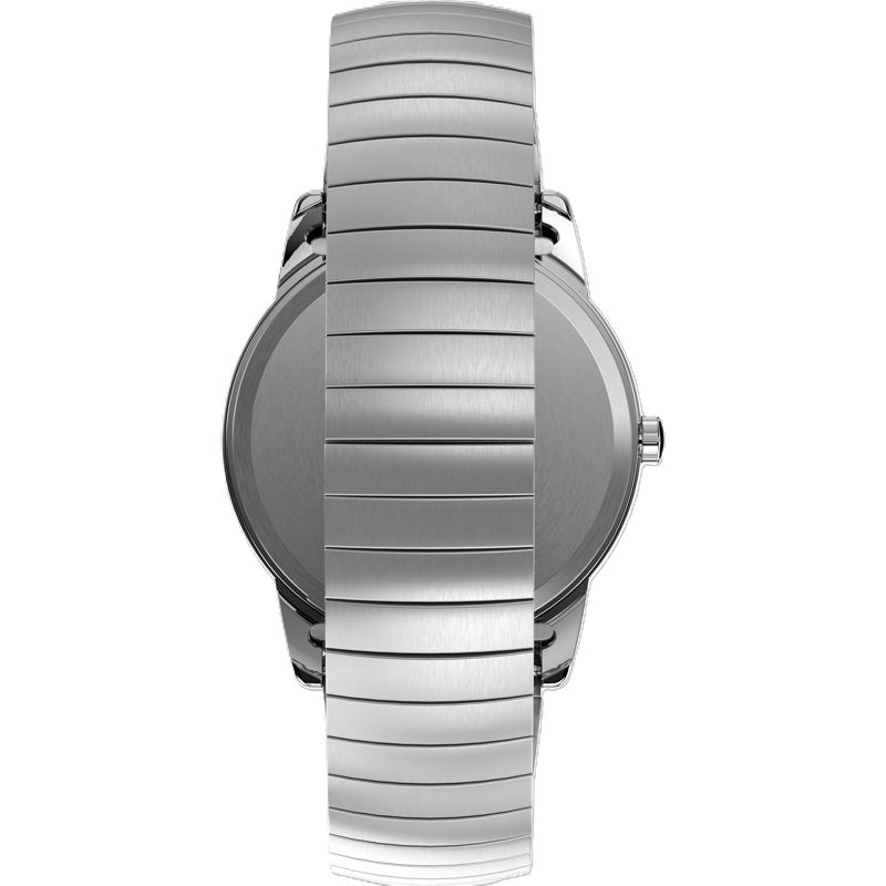 Casual Men's Watch with Easy-to-Read Dial and Tapered Expansion Band