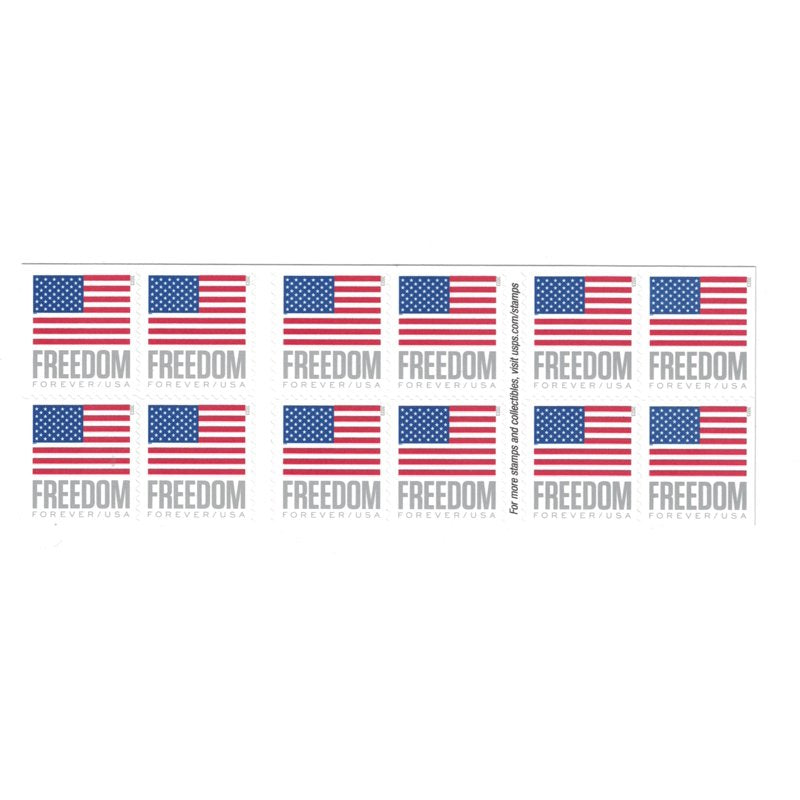 USPS Forever Stamp Book of 20 - 2023 U.S. Flag Collectible