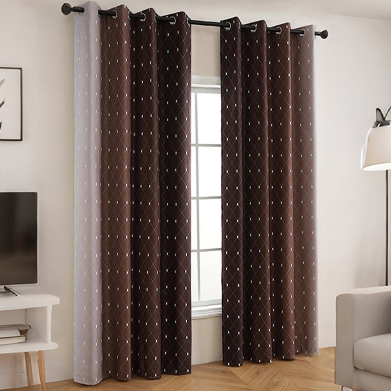 Blackout Curtain Set 2 Pieces Thermal Insulated Noise Reducing Drapes for Bedroom & Living Room