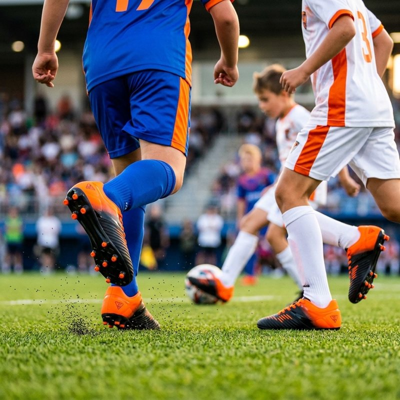 Vizari Liga Firm Ground Kids Soccer Cleats - Orange, 2 (Variation of THIS listing)