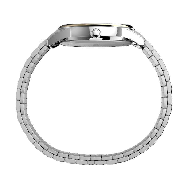Men's Two Tone Dress Watch Band - Stretch Expansion Strap