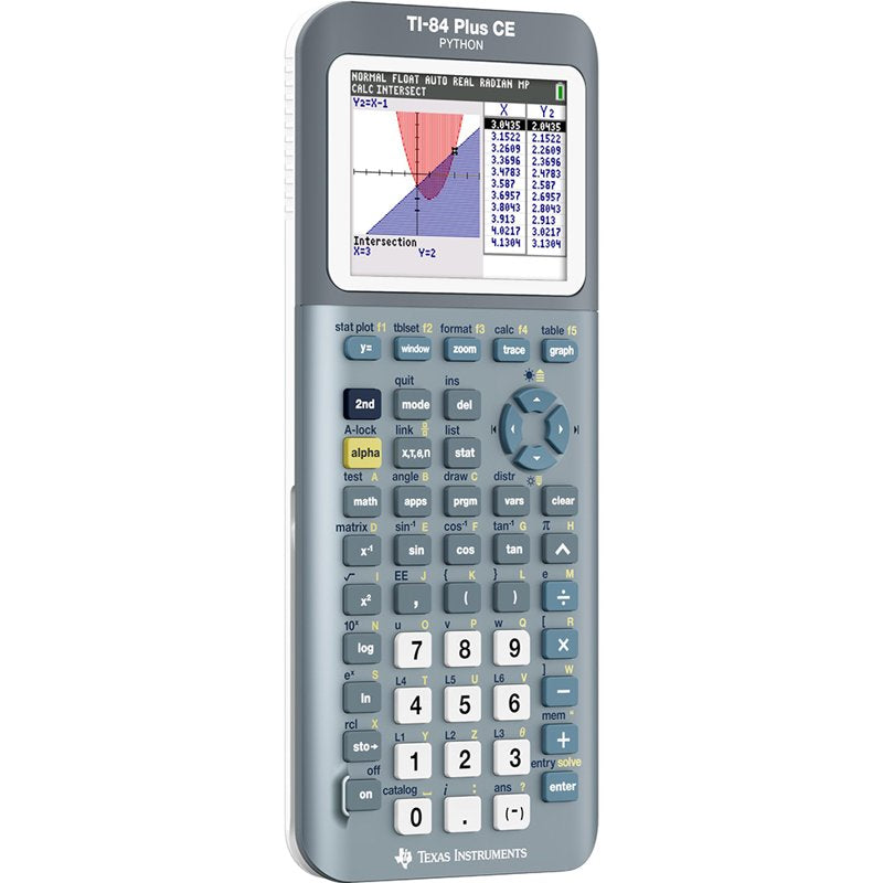 Graphing Calculator TI-84 Plus CE Fractal Frost with Color LCD, Battery & Cables