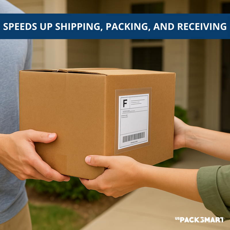 Clear Packing List Shipping Envelopes - Heavy Duty Adhesive, Recyclable, Bulk 100+