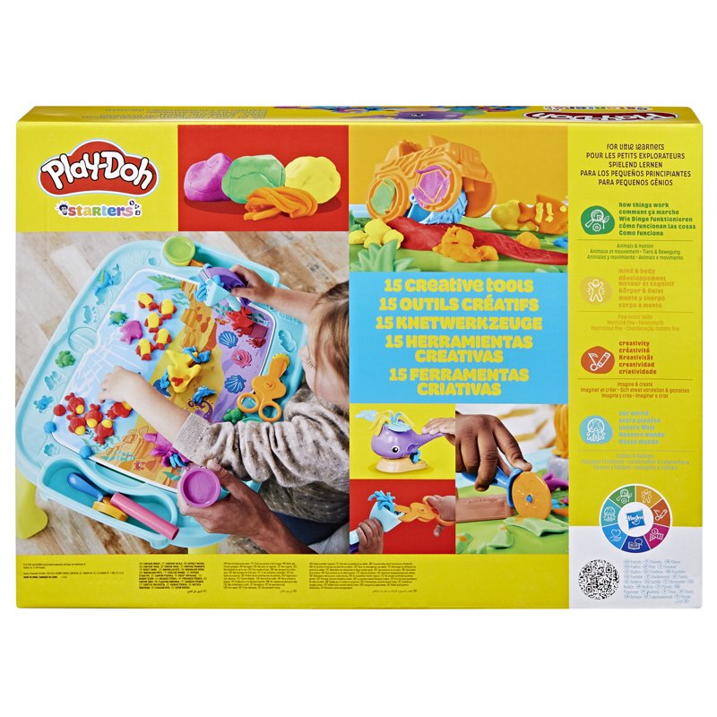 Kids Play Dough Activity Table with Accessories & 6 Colors, Ages 3+