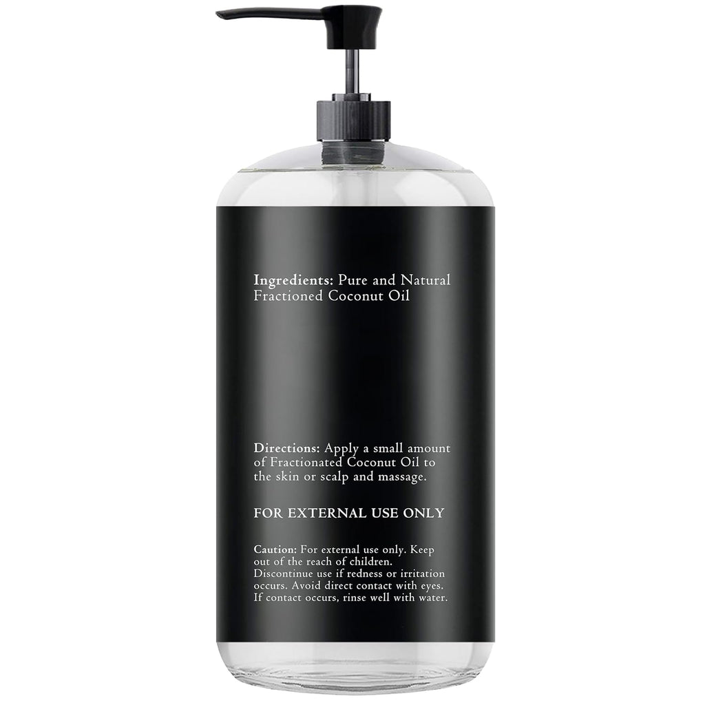 Essentially KateS Fractionated Coconut Oil - Body & Hair Carrier Oil, 16.9 Fl Oz (500ML), No Scent