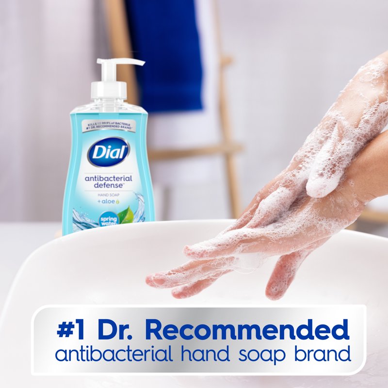 Antibacterial Hand Soap Liquid Dispenser 3 Pack - Soft on Skin, Kills 99.9% Bacteria