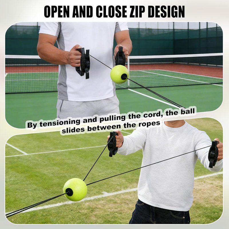 Baseball Batting Trainer with Rope Swing Practice Equipment for All Ages