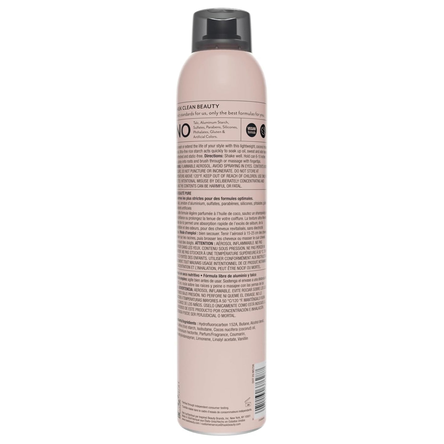 Coconut Oil Dry Shampoo – Nourishing, Oil Absorbing, Volume Boosting, Sulfate-Free, 8.1oz
