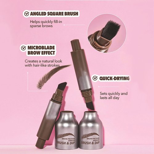 Liftique Brow Brush, Revorie Brow-Fection, Liftique Eyebrow, Liftique - Instant Brow Brush, Liquid Eyebrow Brush, Revorie Brow Fection Angled Brush & Dip (Auburn)