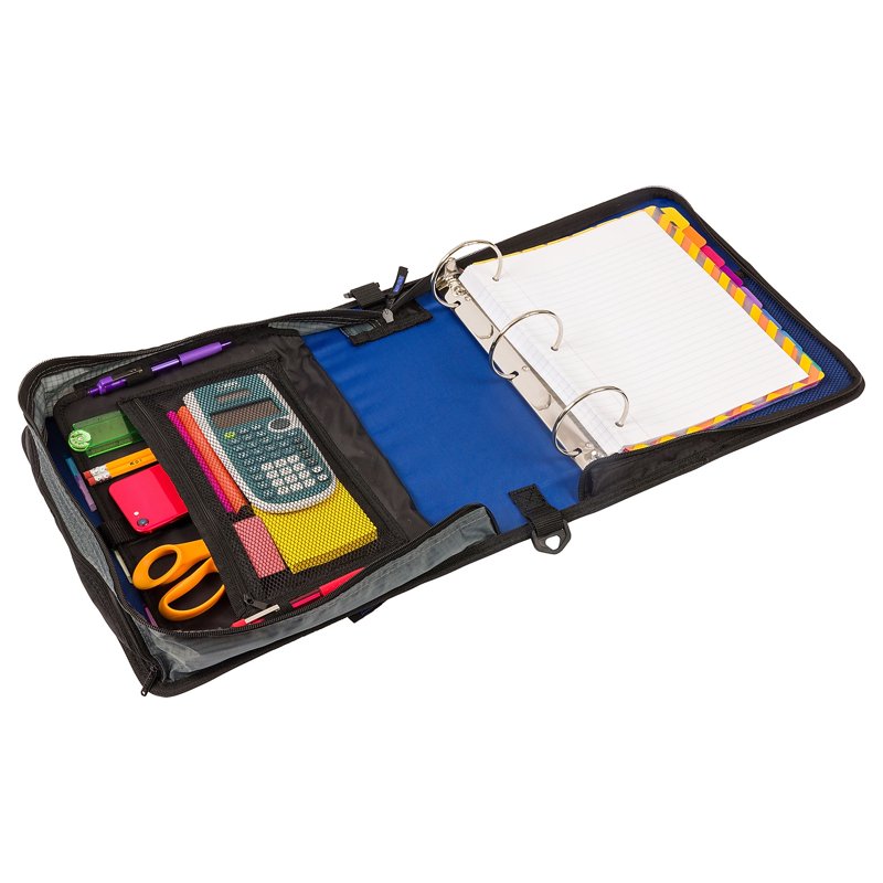 3-Inch Zipper Binder for School & Office Organization - Blue