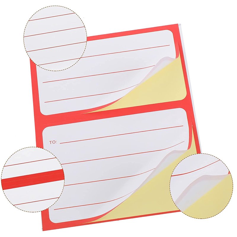 Universal Address Mailing Label Stickers - Self-Adhesive Handwritten Labels for Envelopes and Shipping - Pack of 50