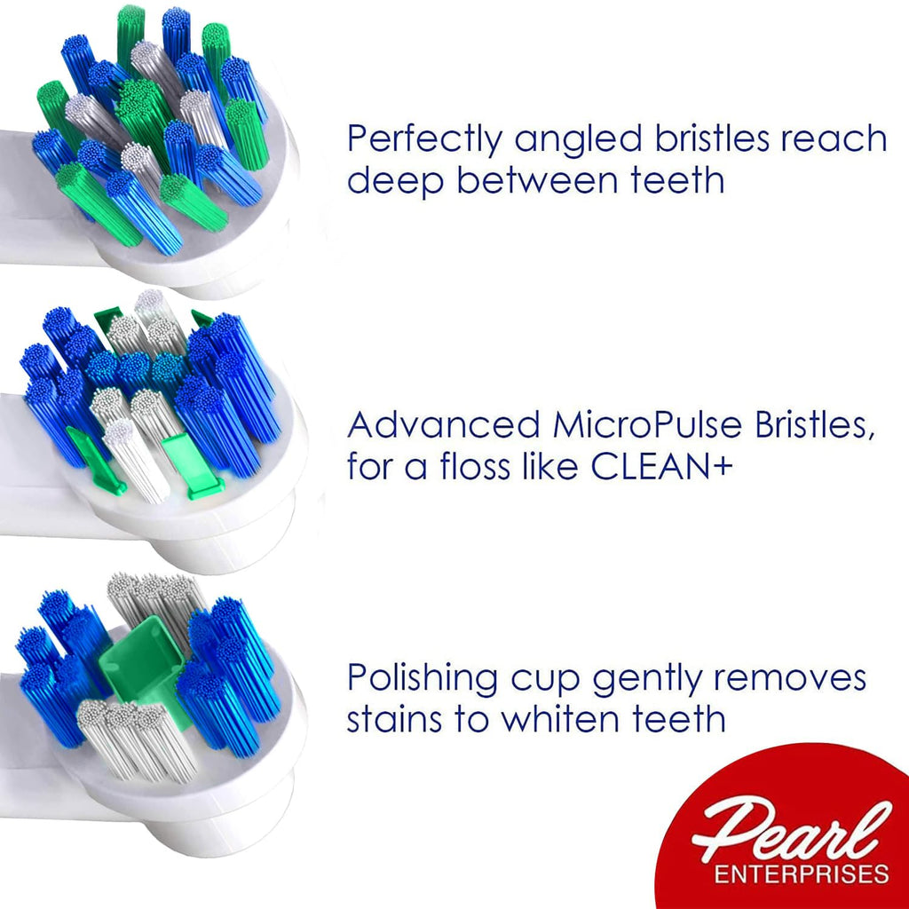Toothbrush Heads for Oral B, 12 Pack Professional Electric Toothbrush Replacement Heads Medium Dupont Bristles Replacement Toothbrush Heads Assorted Floss Cross & Whitening Styles Brush Heads Refills