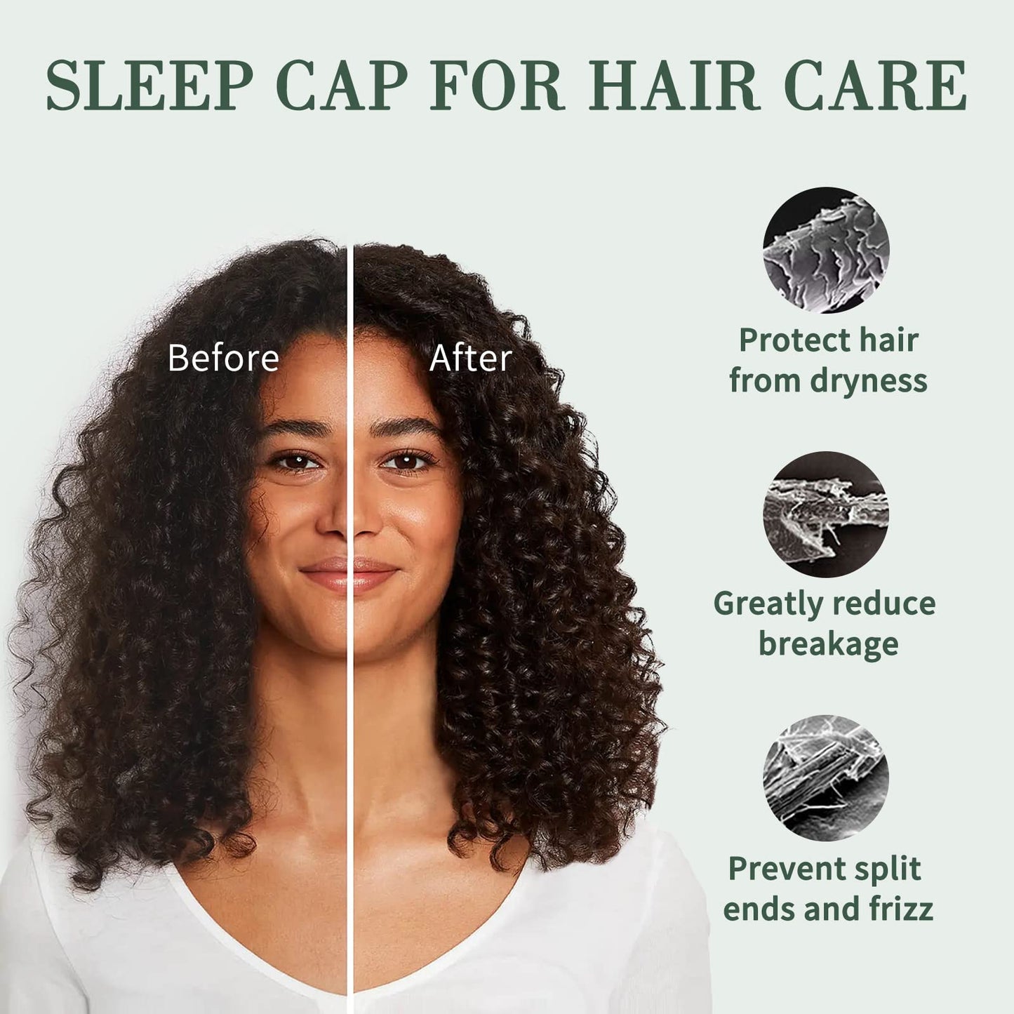 Fittia Silk Satin-Bonnet Sleep Cap, Silk Hair Wrap for Sleeping, Loc Cap Dreadlocks for Black Women&Men, Unisex