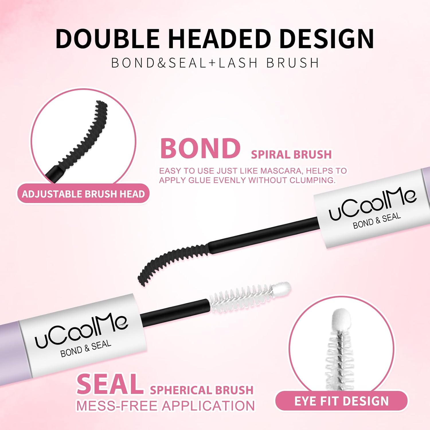Lash Glue Remover 5ML uCoolMe for Lash Clusters Lash Bond Remover - Gentle Formula Eyelash Glue Remover for Sensitive Eyes