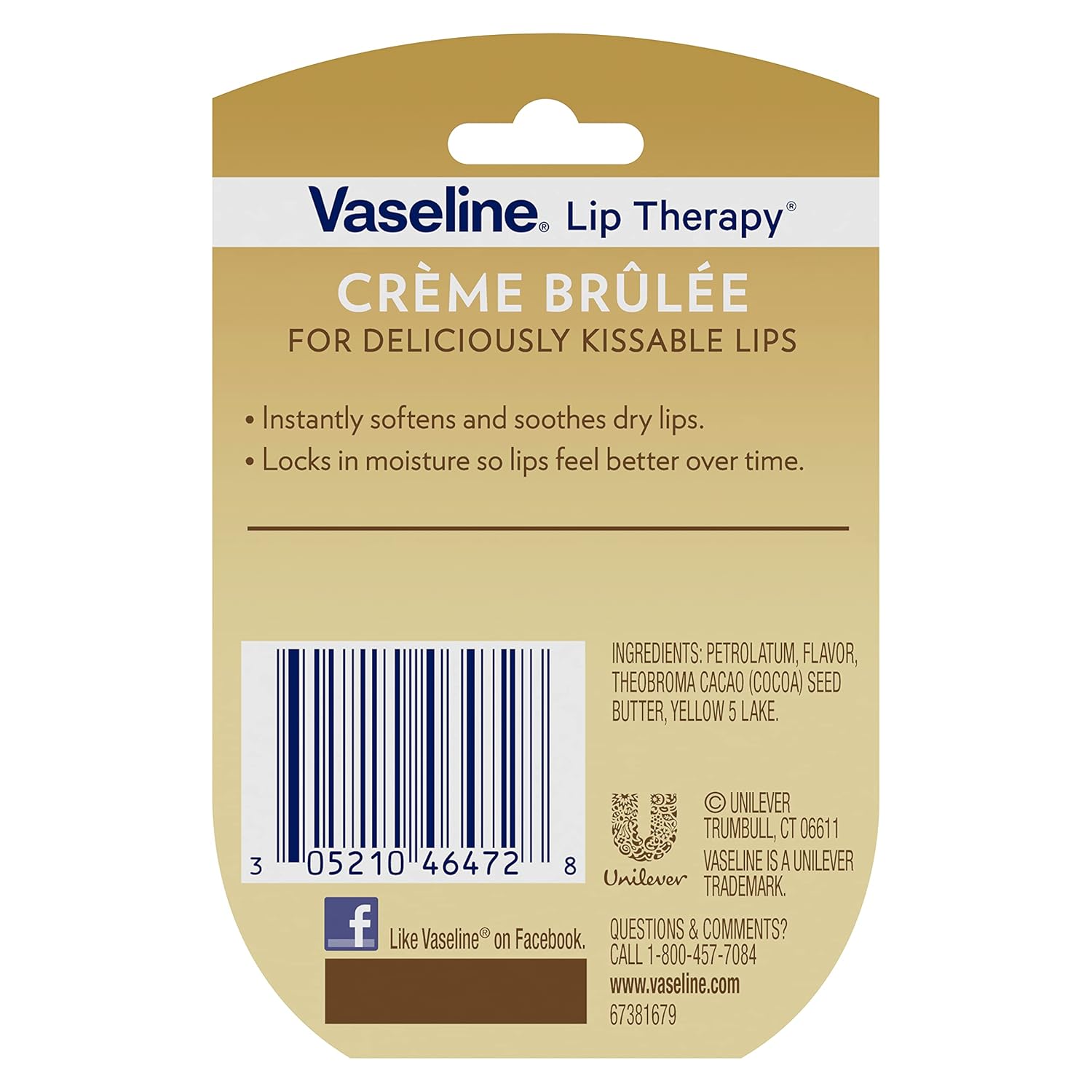 Vaseline Lip Therapy Variety 3-Pack – Crème Brûlée, Rosy Lips, Cocoa Butter Mini Lip Balms for Soft, Glowing, and Deliciously Kissable Lips, 0.25 Oz Ea