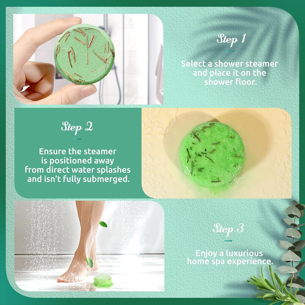 Shower Steamers Aromatherapy - 8 Pack Shower Bombs with Natural Essential Oils, Birthday Gifts for Women Self Care Relaxation Home SPA Stress Relief, Gifts for Girlfriend Teacher Womens Christmas Gift
