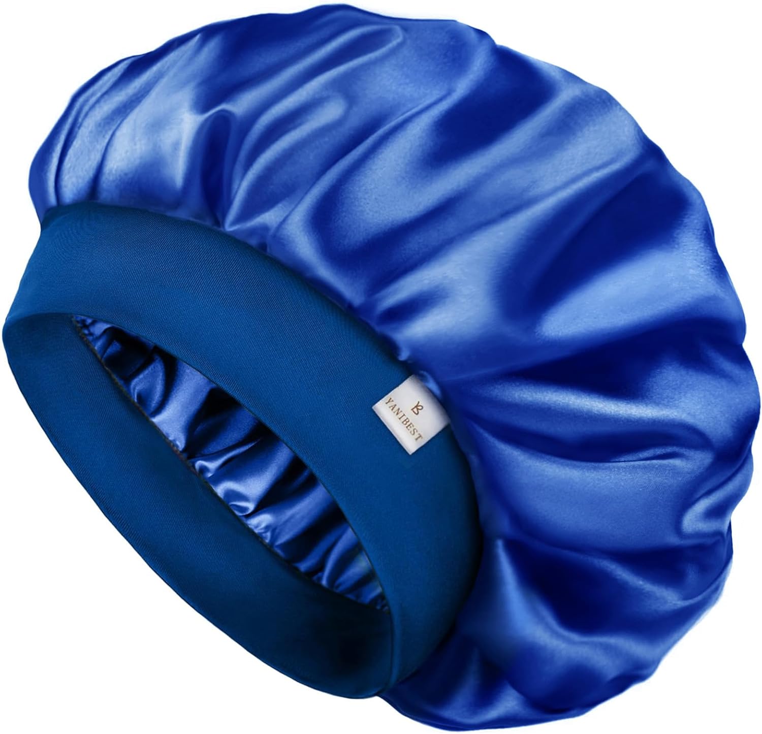 YANIBEST Silk Bonnet for Men Women Hair Bonnet for Sleeping Double Layer Satin Bonnets for Black Women Curly Hair Sleep Cap