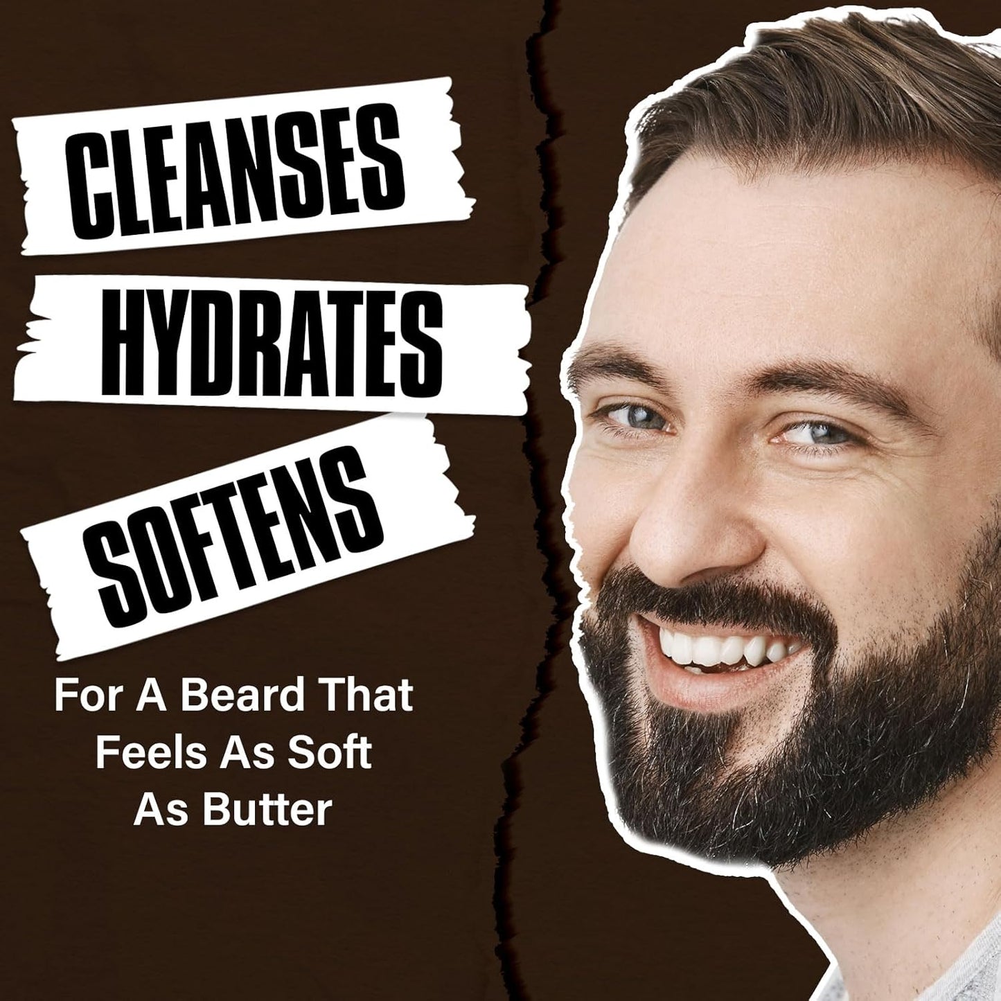 Beard Wash & Conditioner 2-in-1 – Hydrating Sandalwood Shampoo for Soft, Full Beard – 8.45 oz