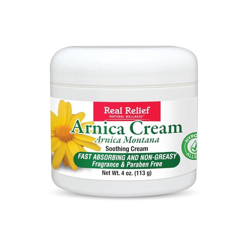 Arnica Cream Natural, Soothing, Non Greasy and Unscented Pain Relief Cream, 4 oz (Pack of 1)