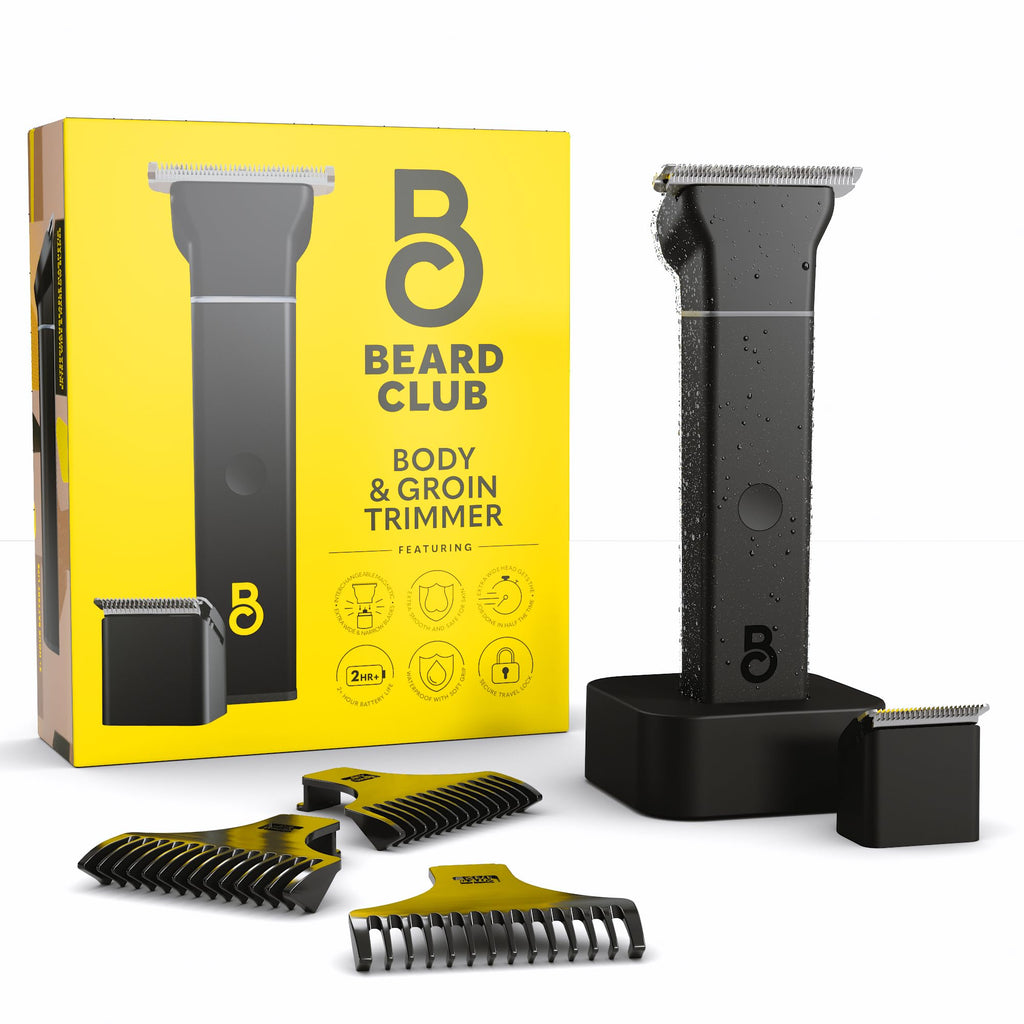 The Beard Club Manscape Body Hair Trimmer for Men, Ball Trimmer Men, Pubic Hair Trimmer for Men, Ceramic Blade Ball Shaver, Body Trimmer for Men, Men Body Shaver - Manscaper