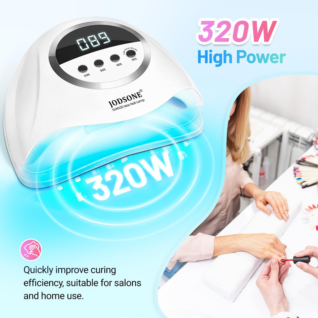 JODSONE U V LED Nail Lamp, Nail Dryer for Gel Polish, Led Light with Automatic Sensor & 4 Timers