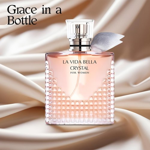 A CENTER 4PCS Perfume Set for Women - Floral Fragrance Gift Set with Vanilla,Sweet Fruity Eau De Parfume| 3.4 Fl Oz Each(La Vida Bella,La Vida Bella Crystal,La Vida Bella Ext,Valentine Milano)
