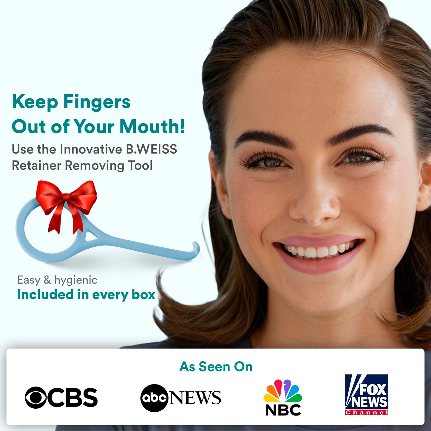 Retainer Cleaner Tablets, Invisalign Cleaner, Remove Stains, Odors & Plaque, Night Guard Cleaner, FSA & HSA Eligible, 4-Month Supply of PERSULFATE-Free Denture Cleaner, 120 Tablets, Mint-Scented