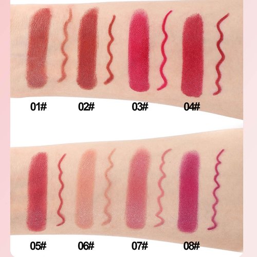Joyeloo Hydrating Glaze Lip Balm with Hyaluronic Acid, 8 Colors Joyeloo Lip Glaze, Non-sticky Shine, Long-Lasting Waterproof Matte Lipstick Set (#07)