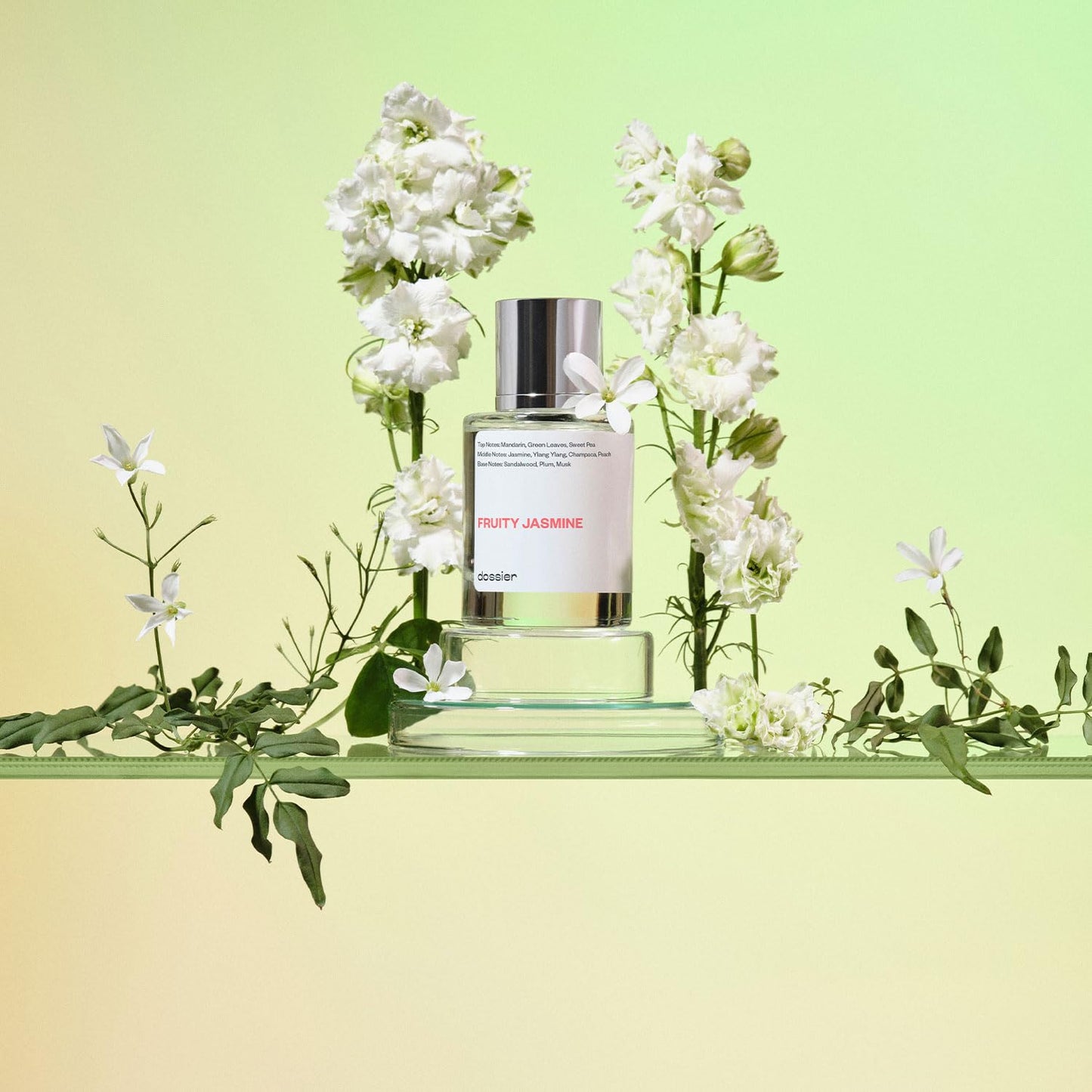 Dossier - Fruity Jasmine - Eau de Parfum - Perfume Luxury - Paraben-Free - Vegan - For Women - Fragrance 1.7 Fl oz (Spray 50ml)