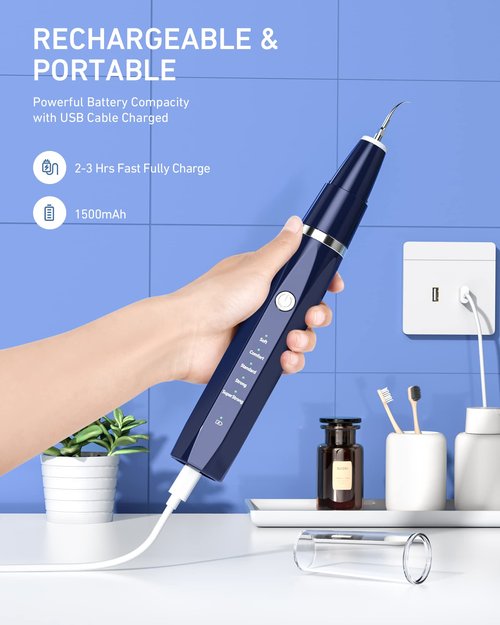 Plaque Remover for Teeth, Tartar Remover for Teeth with LED Light, Dental Calculus Remover Teeth Cleaning Kit
