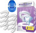 Mouth Guard for Grinding Teeth at Night,8 Pack Night Guards for Teeth Grinding,2 Size Mouth Guard for Sleeping,Reusable Mouth Guards for Clenching Teeth at Night