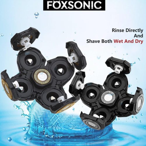 FOXSONIC 3 Pcs 5 Blades Universal Shaver Heads for Freebird FREEDOM FREEBIRD and Other Brands Head Shaver
