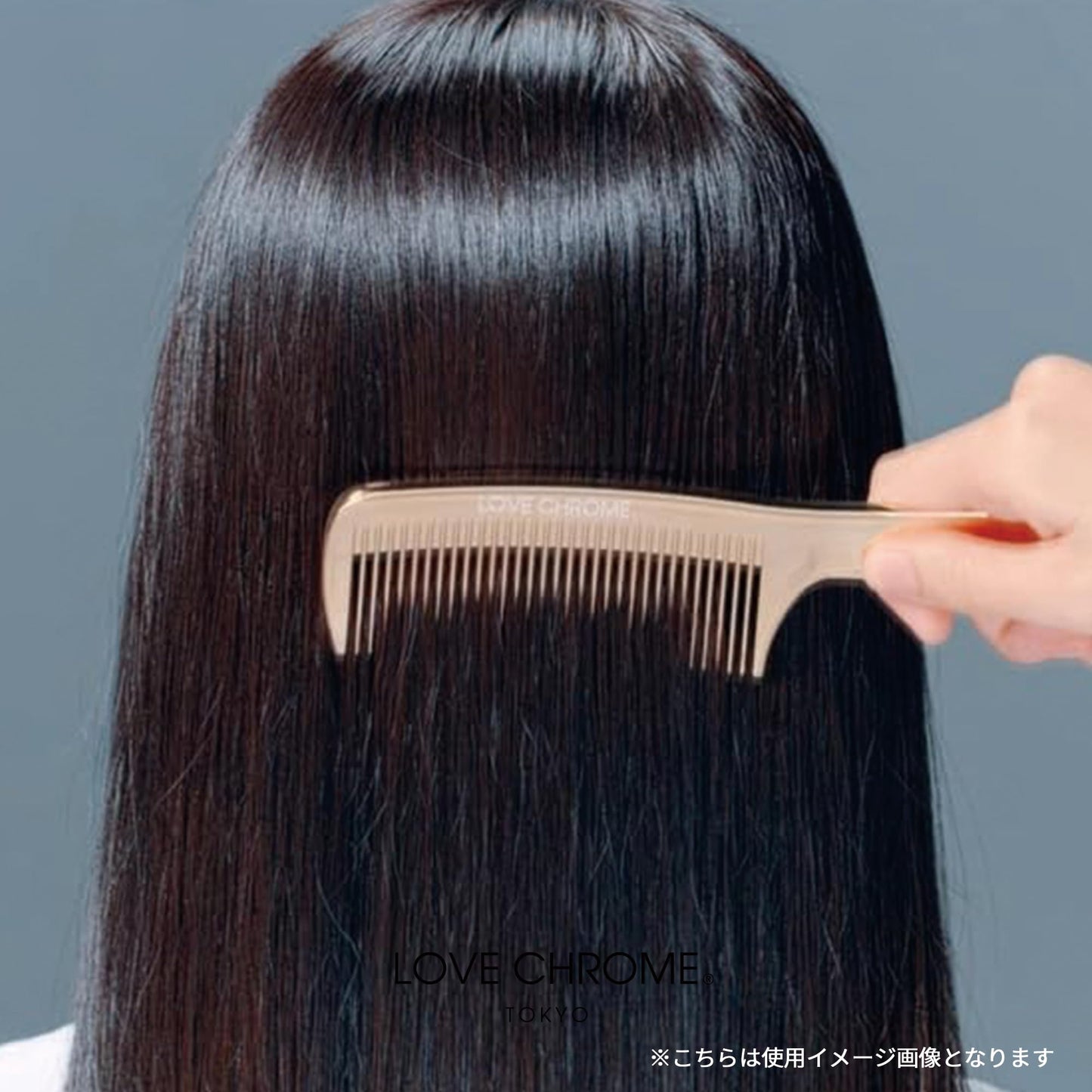 LOVE CHROME INBATH TETSUKI PREMIUMBLACK/Japanese artisan hair comb