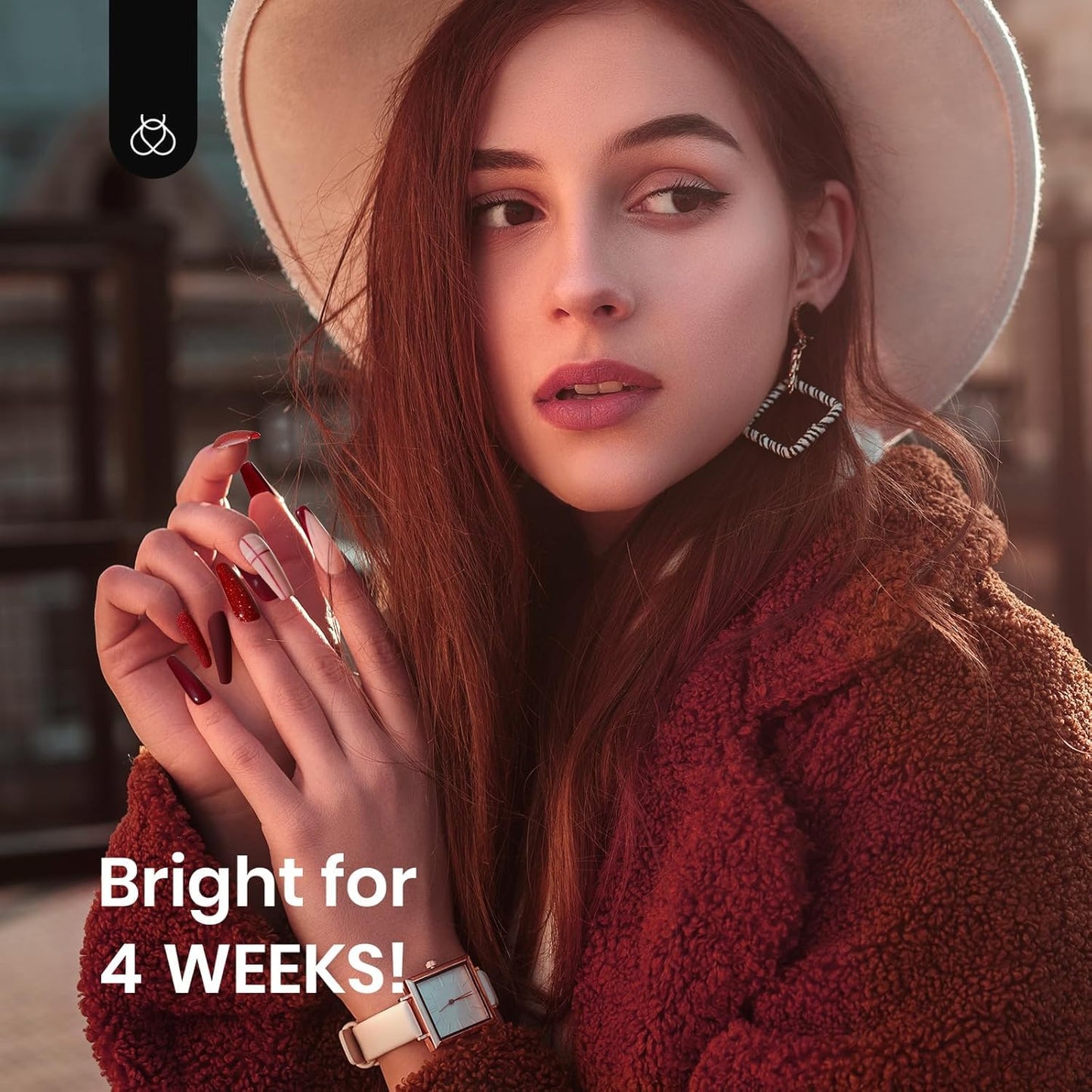 Beetles 6-Pack Fall Gel Nail Polish Set - Brown, Green, Yellow, Burgundy & Glitter - Soak Off UV/LED Manicure Gift for Women