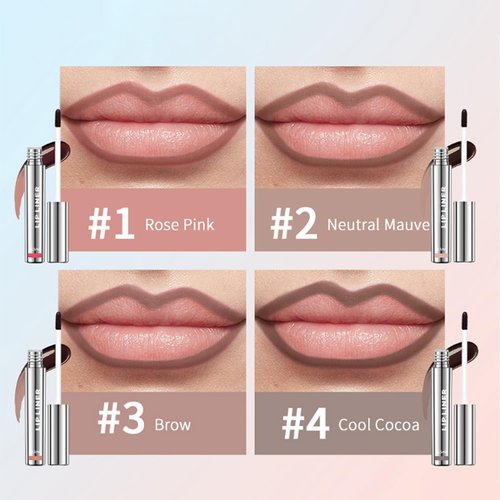 KDGENG Boulari Lip, 2.5ml/0.08fl.oz Boulari Peel Off Lip Liner Stain, Long Lasting Boulari Lip Stain Nude, Boulari Lip Stain Peel Off Waterproof, Boulari Lip Tint Stain Peel Off (#2 Neutral Mauve)