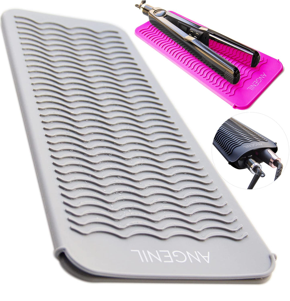 ANGENIL Professional Silicone Heat Resistant Mat Pouch for Hair Straig
